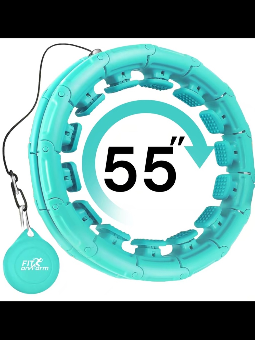 FITx Smart Weighted Hula Hoop - Teal